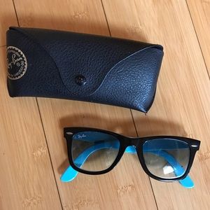 Ray-Ban blue & black Wayfarers RB 2140